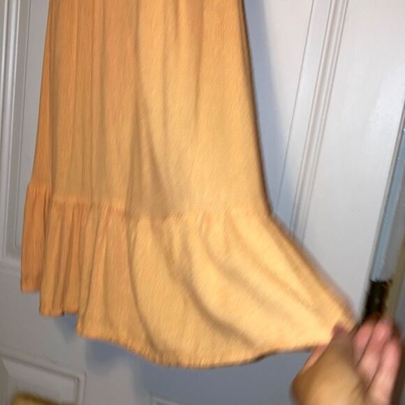 BILLABONG Beach Vibes Orange Solid Tank Dress Cover Up Womens Medium - Picture 6 of 14